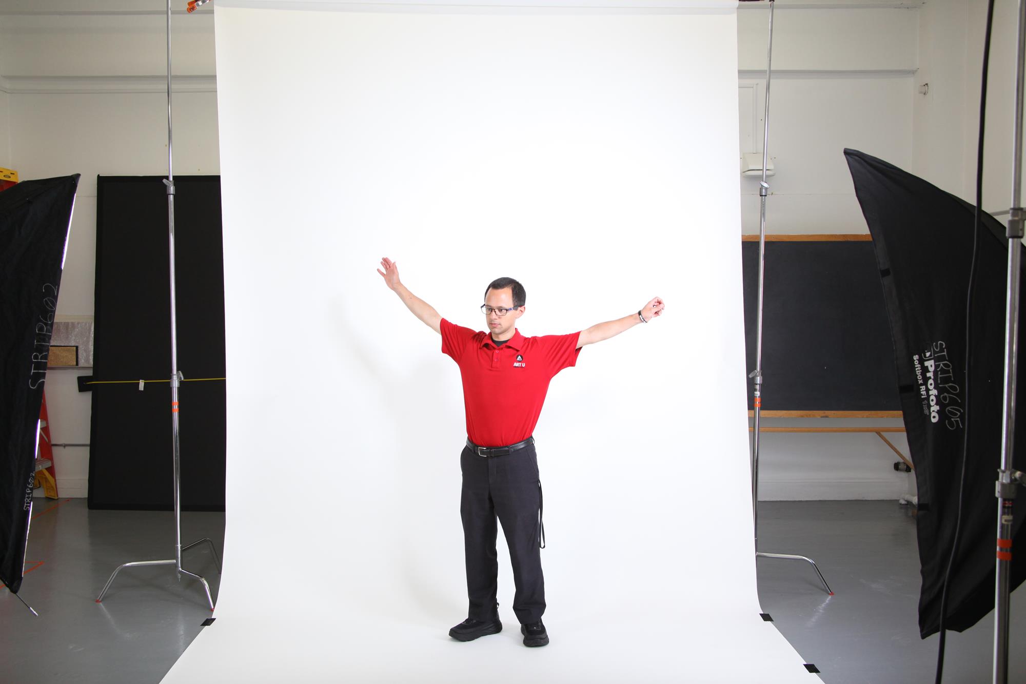 Garcia testing before a photo shoot (photo by Stephen Ellis).